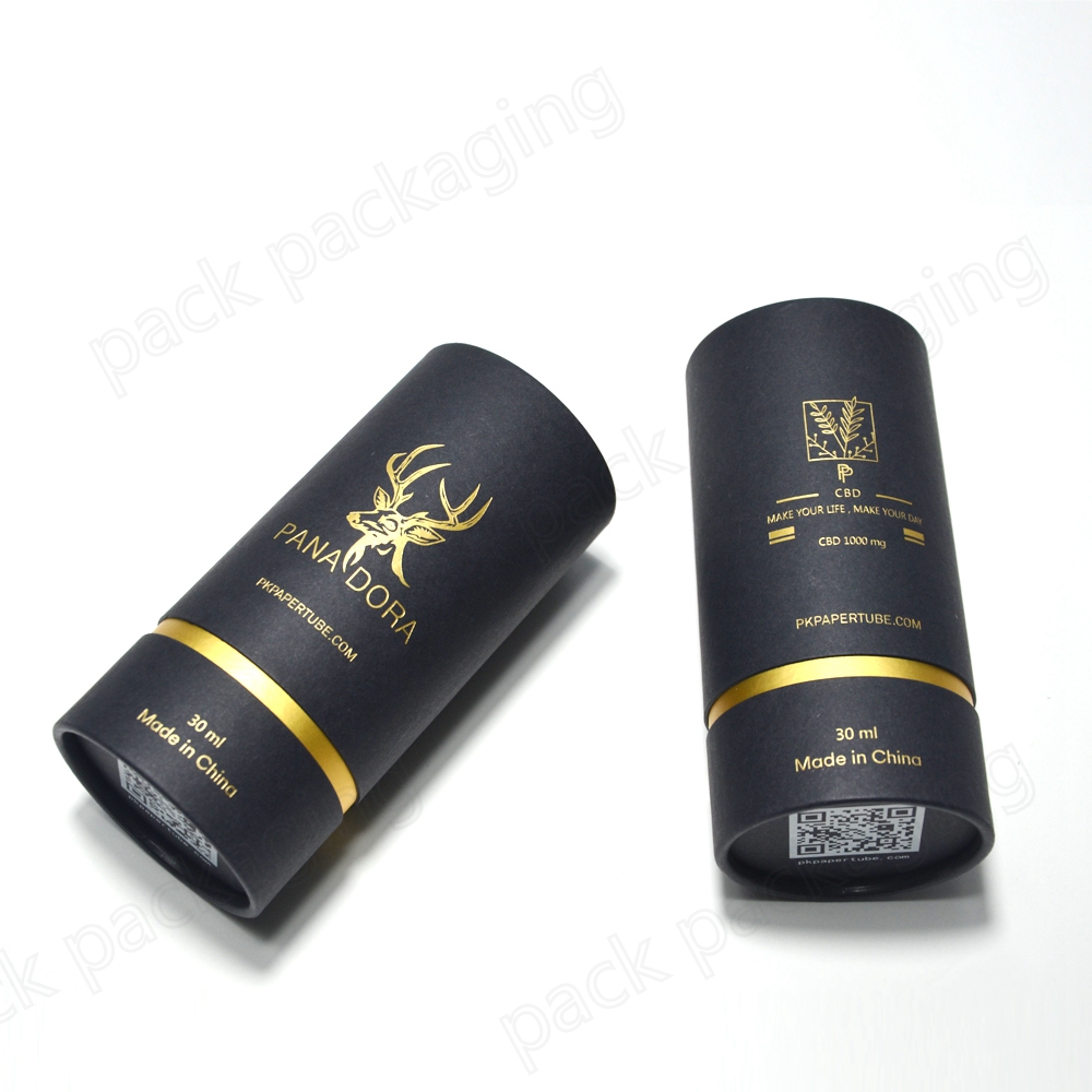 Biodegradable Cosmetics Packaging Tube Empty Essential Oil Bottle Cylinder Packaging Paper Tube