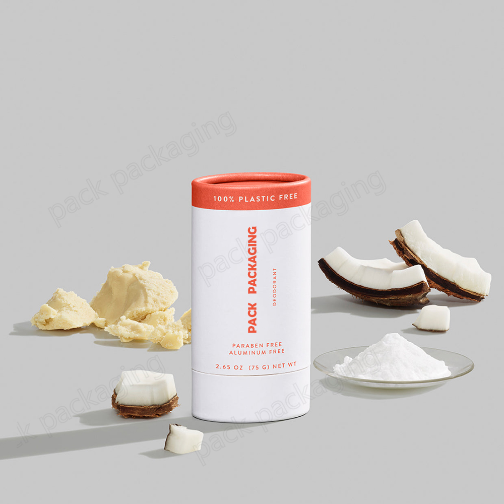 Custom Oval Natural Deodorant Stick Containers Packaging Push Up Paper Tube