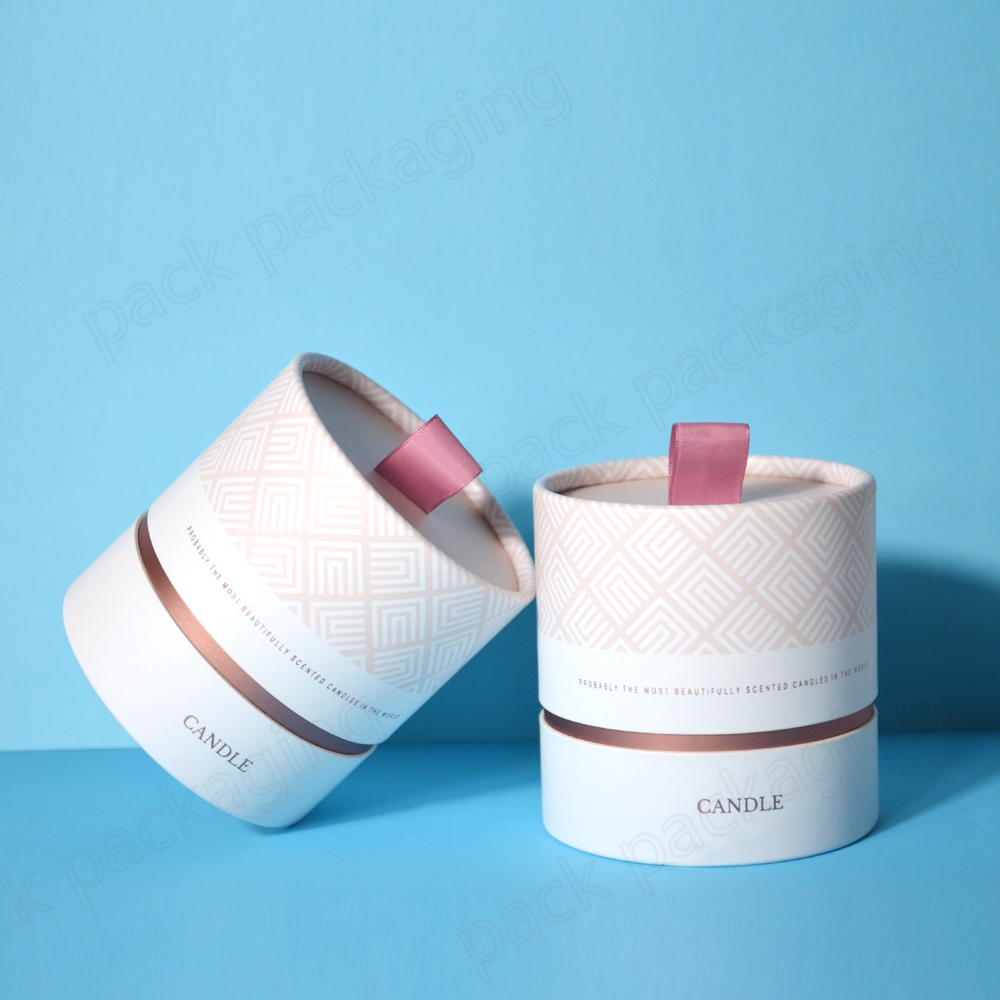 Eco Friendly High Grade Luxury Gift Candle Cylinder Box Packaging