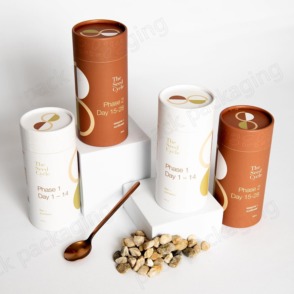 Food Grade Cylinder Grain Packaging Paper Tube With Aluminum Foil