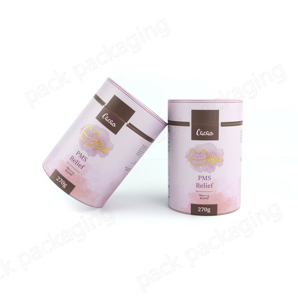 Biodegradable Kraft Food Paper Tube Container For Coffee Tea Packing