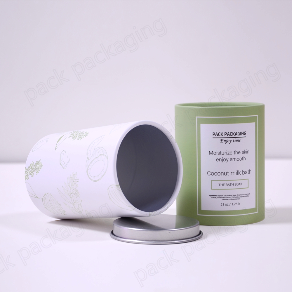 Biodegradable Cardboard Round Box Flower Tea/ Coffee Packaging Paper Tube