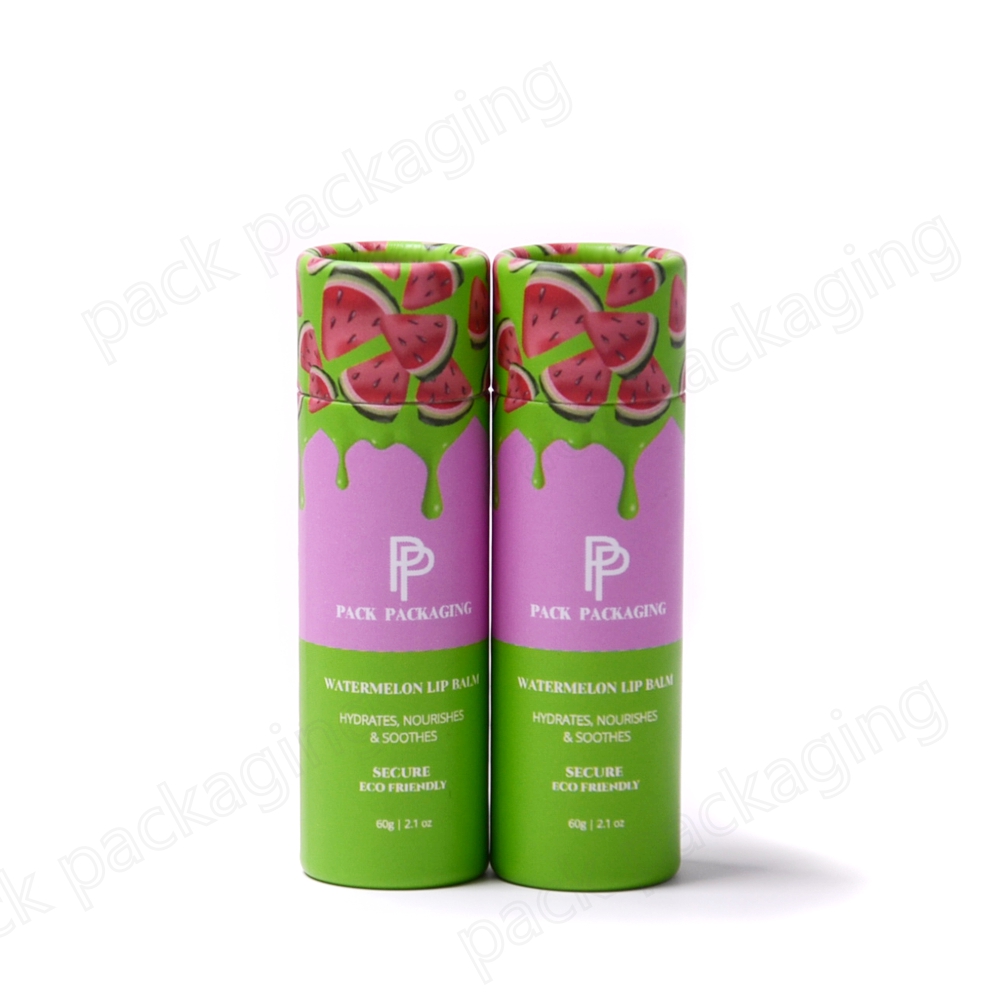 High Quality Empty Container Recyclable Round Kraft Push Up Paper Tube For Lip Balm Deodorant Packaging