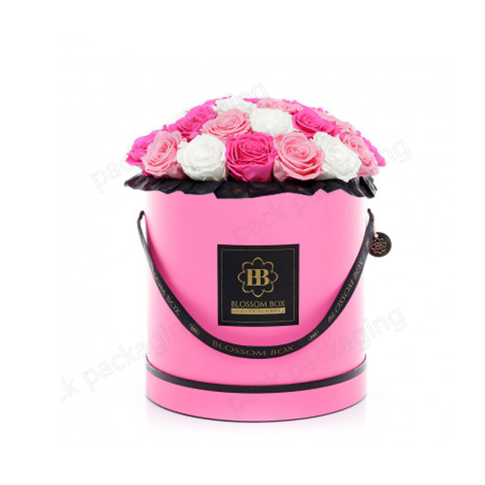 Custom Cylinder Flower Romance Gift Packaging Paper Boxes