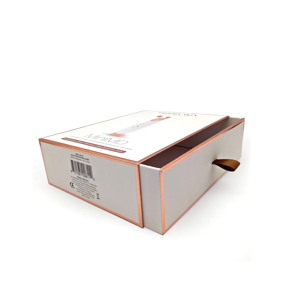 Eco-friendly Drawer Paper Box Packaging For Cosmetic Instrument With Insert