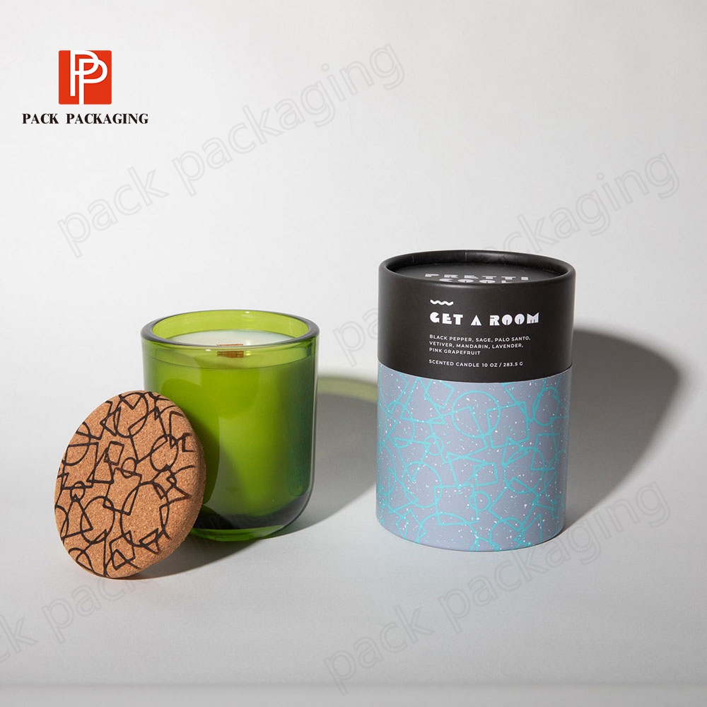 Custom Biodegradable Paper Packaging Tube For Candle Jar Packaging Paper Box
