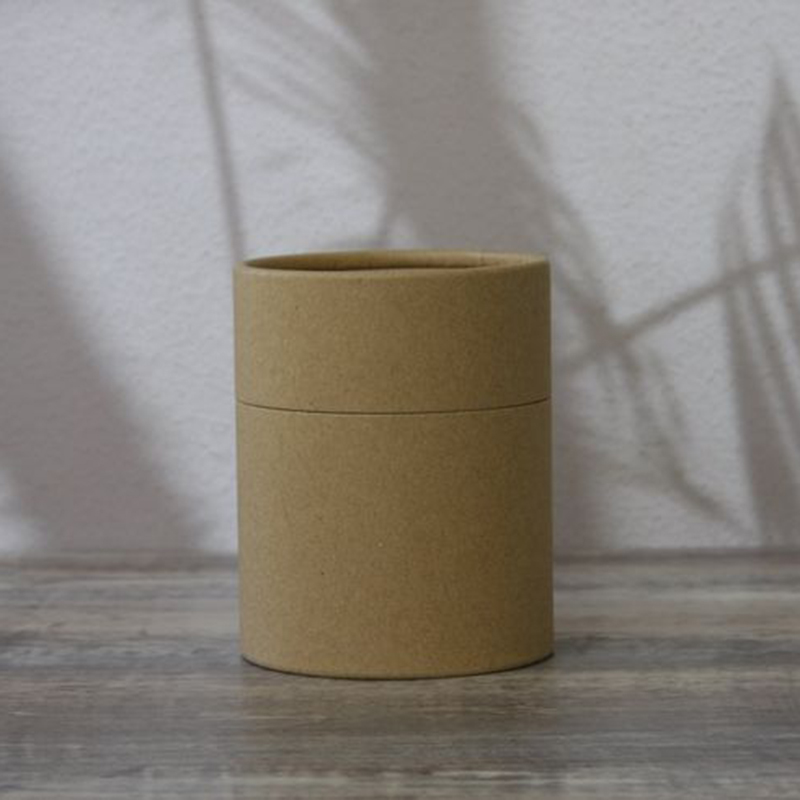 Custom Round Kraft Packaging Paper ccented Candle Jar Holders Container  Cardboard Boxes Paper Tube