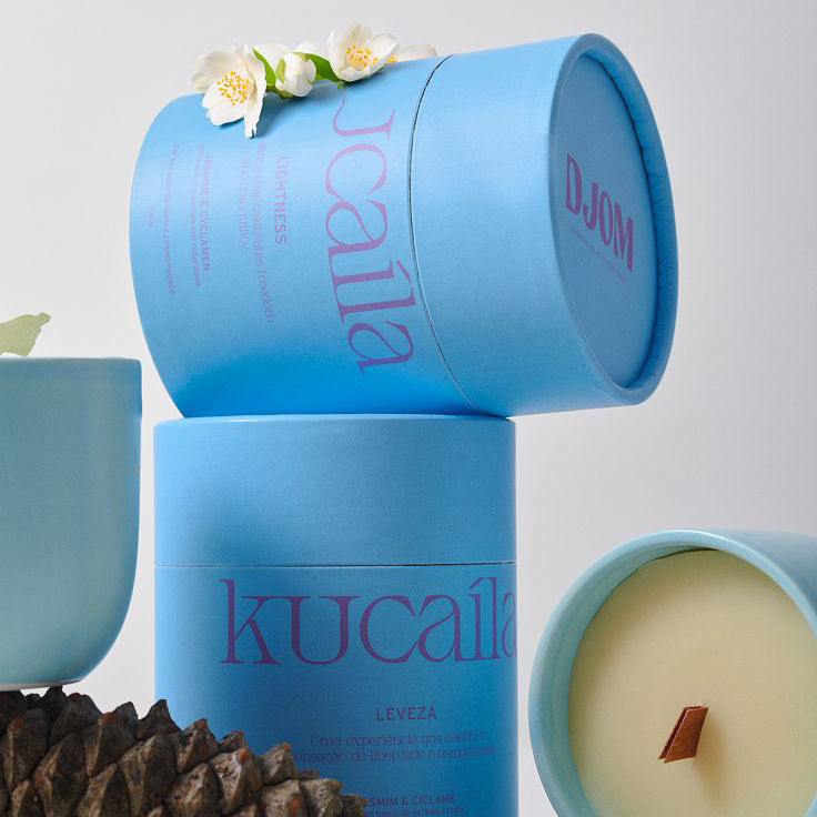Custom Paper Box Round Kraft Packaging Paper Candle Holders Cardboard Boxes Paper Tube For Gifts Candle
