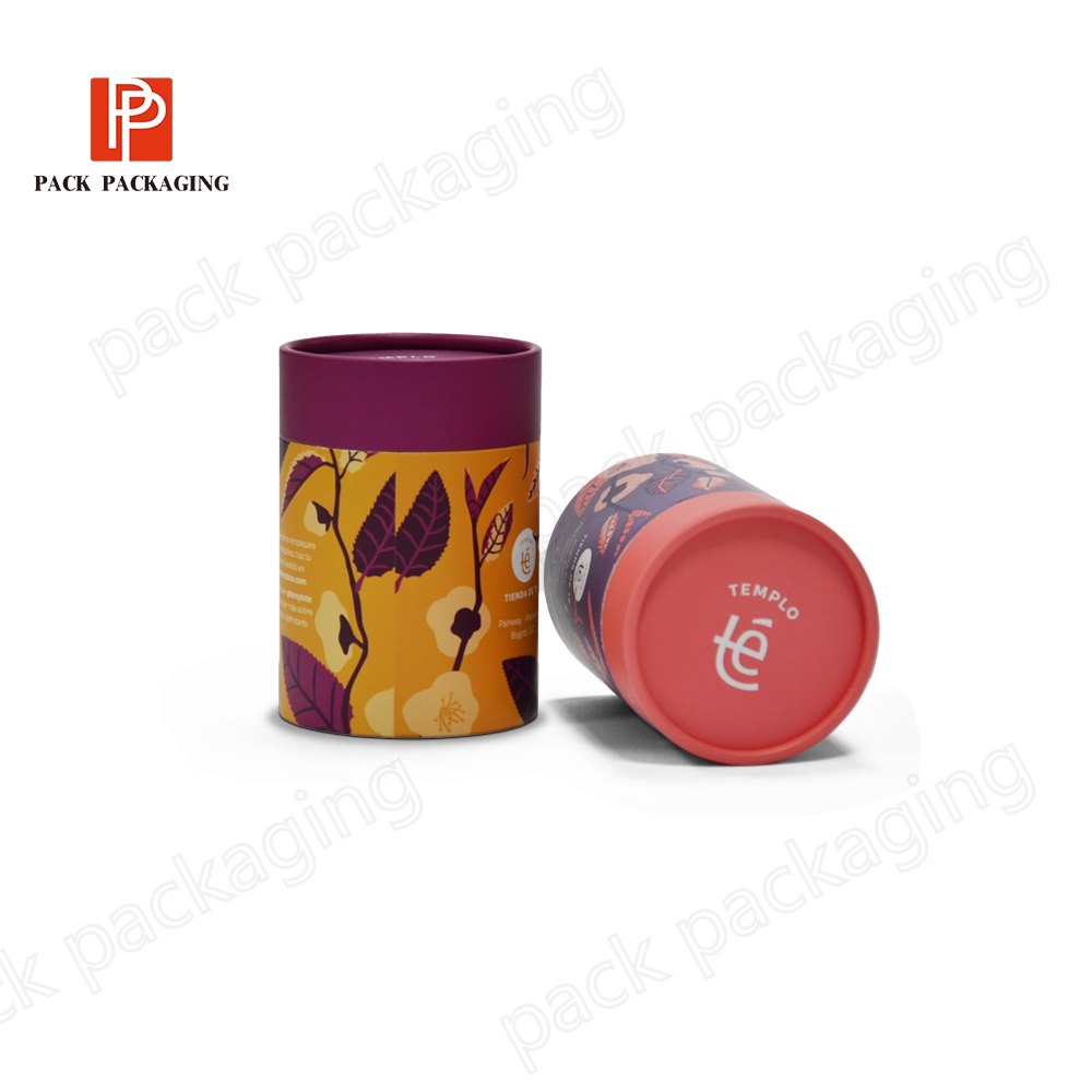 Custom Round Art Packaging Paper Candle Holders Cardboard Boxes Empty  Paper Tube For Candle Jar