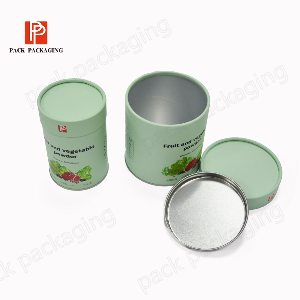 Eco Friendly 100% Recycled Biodegradable Food Grade Tea Coffee Cylinder Box Packaging Cardboard Paper Tube