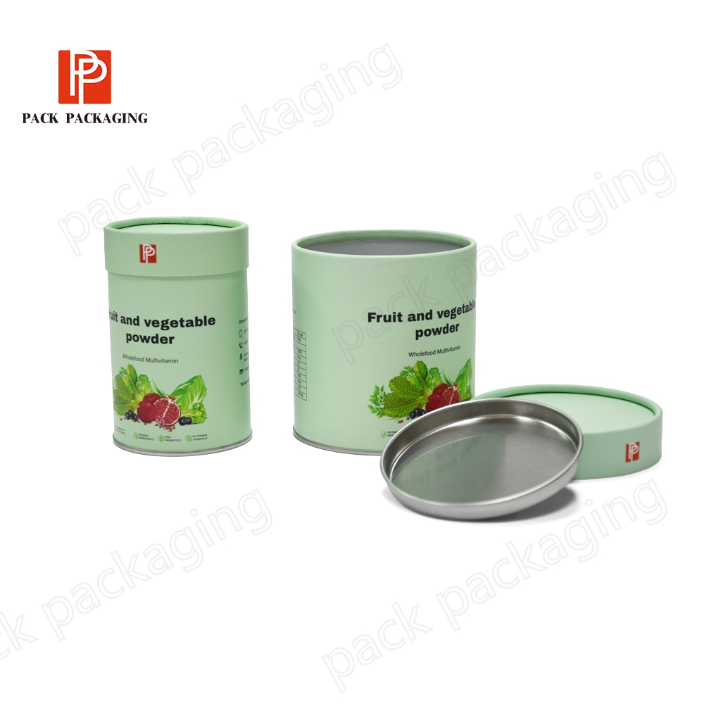 Eco Friendly 100% Recycled Biodegradable Food Grade Tea Coffee Cylinder Box Packaging Cardboard Paper Tube